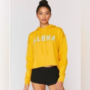 Spiritual Gangster “Aloha Serena Crop Hoodie”